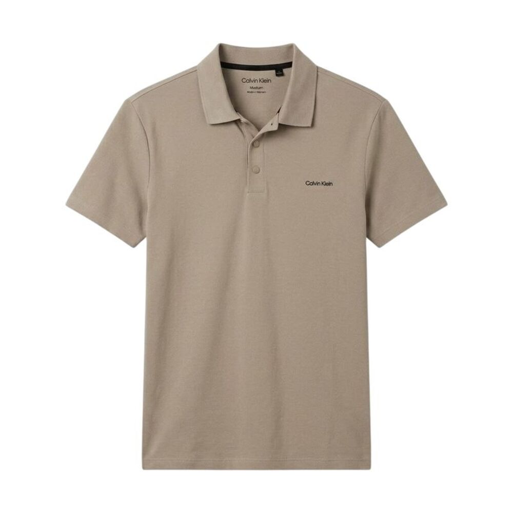 Calvin Klein Mens Interlock Polo Shirt / Shadow